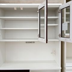 ☆ジモティ割あり☆ (株)サンウッディ レンジボード ブラウン H181×D42