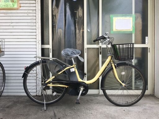 地域限定送料無料　ヤマハ　パス　ナチュラ　8,9AH　新基準　子供乗せ　黄　アシスタ　ビビ　神戸市　電動自転車