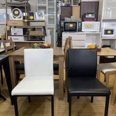 ウォールナット 天然木伸長式ダイニング5点セット