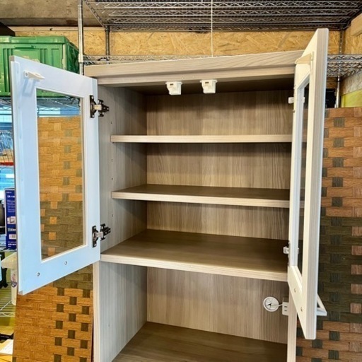 《売約済》【武蔵小山店】 食器棚 システムボード レンジボード キッチンボード キッチン 収納 カップボード 検) ニトリ シンプル 運搬無料エリア有 / 大田区 リサイクルショップ ランバールーム 池上店 ◀︎ 池上駅 大森駅 蒲田駅 最寄り
