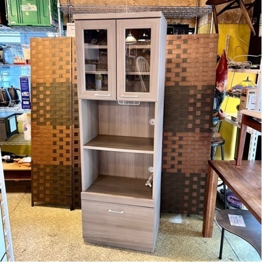 《売約済》【武蔵小山店】 食器棚 システムボード レンジボード キッチンボード キッチン 収納 カップボード 検) ニトリ シンプル 運搬無料エリア有 / 大田区 リサイクルショップ ランバールーム 池上店 ◀︎ 池上駅 大森駅 蒲田駅 最寄り