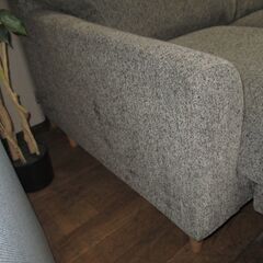 R518 Furniture Dome Dselection 布製 3Pソファ オットマン付き、幅