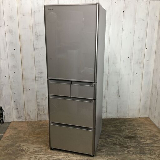 HITACHI 日立 ノンフロン冷蔵庫 R-S4200F 401L 2016年製 動作確認済み 24g菊-