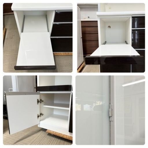 美品‼️】定価235,400円♪ 松田家具 118cm幅キッチンボード(ハウザーL 