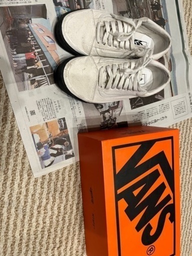 26.0WTAPS VANS バンズ OLD SKOOL オールドスクール 白 スニーカー
