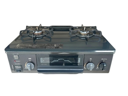 J 美品 Paloma ガステーブル 2022年製 グリル未使用 LPガス用 IC-S37K-2L ガスコンロ パロマ
