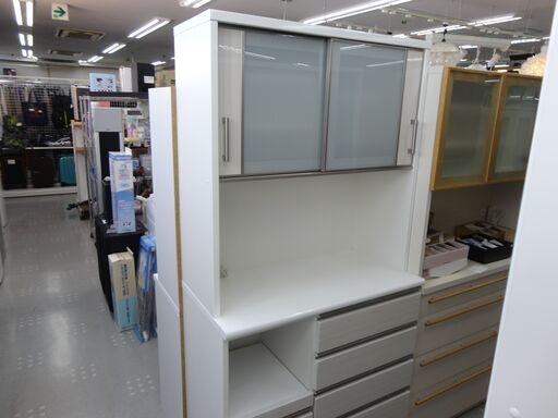 ニトリ　ポスティア　キッチンボード　食器棚　w100cm　モノ市場半田店【131】