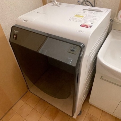ドラム式電気洗濯乾燥機 SHARP ES-W111 座ら ジャンク品 ドラム式電気洗濯乾燥機 SHARP ES-W111 座ら ジャンク品