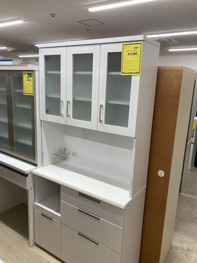 ジモティ来店特価!!! レンジボード　ニトリ　ホワイト　J-0740