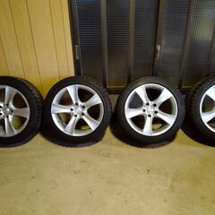 【値下げ】スタッドレス付きホイール4本セット　245／45／18（BMW　528i　F10　DBA-FR30　2011年式に使用）