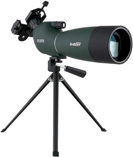 フィールドスコープ 望遠鏡 高倍率 25-75x 70mm スポッティングスコープ \n\n家電 望遠鏡、顕微鏡