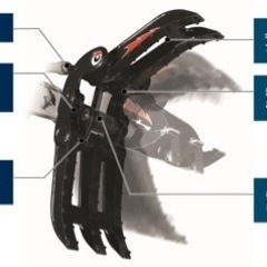 フォークグラブ ハサミ アタッチメント 丸順 Zフォーク(機械式) IFZ70