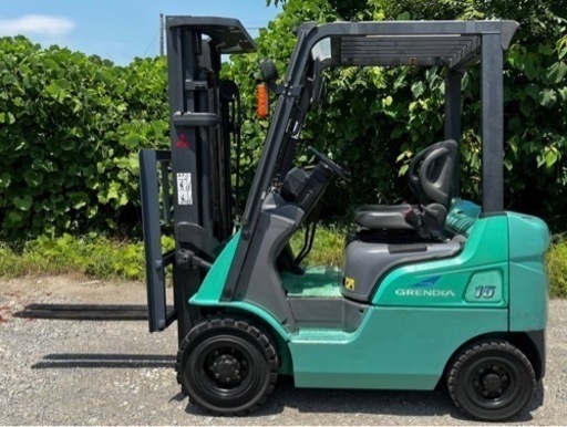 【中古】2857h 三菱 1.5トンクラス フォークリフト FG15Dフルフリー 3段4.5mマスト マニュアル車ノーパンク   \n