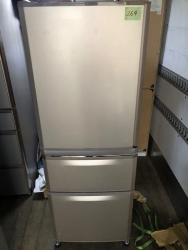 NO 264 福岡市内配送設置無料✨　三菱電機 MITSUBISHI ELECTRIC 冷蔵庫 Cシリーズ （335L・右開き） 3ドア シャンパンピンク MR-C34Y-P