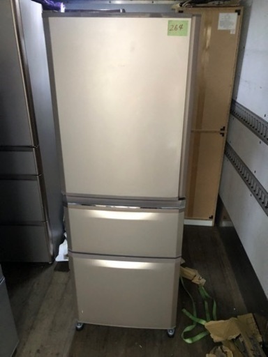 NO 264 福岡市内配送設置無料✨　三菱電機 MITSUBISHI ELECTRIC 冷蔵庫 Cシリーズ （335L・右開き） 3ドア シャンパンピンク MR-C34Y-P