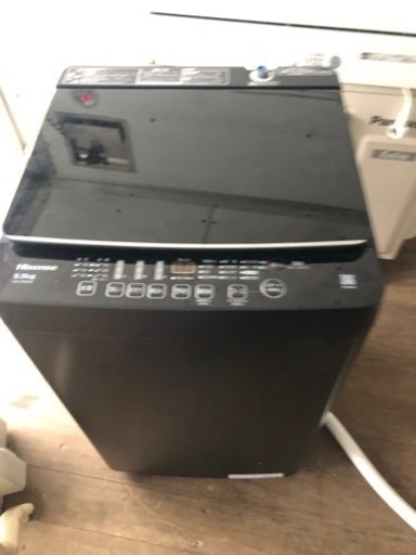 NO 254  福岡市内配送設置無料✨　2022年 ハイセンス 5．5kg全自動洗濯機 keyword マットブラック HW-G55EK