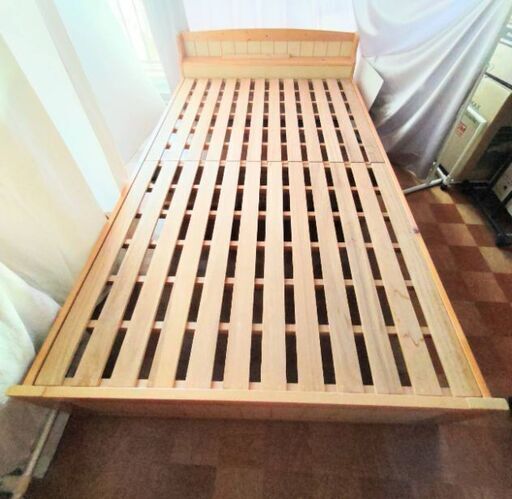 セミダブルベッド　超美品　アウトレット購入品　スノコベッド