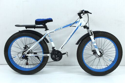 SAIFEI ATX-6400 ホワイト 自転車 ビーチクルーザー ファットバイク 21段変速 訳あり品 24-E003J