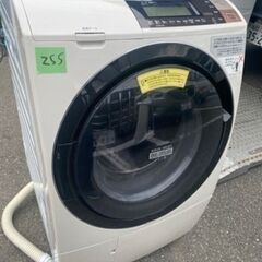 NO 255 🌈福岡市内配送設置無料✨🌈　日立 HITACHI ビッグドラム ななめ型ドラム式洗濯乾燥機（11.0kg） 左開き ライトベージュ BD-S8800L