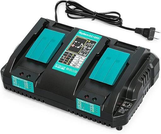 マキタDC18RD 互換充電器 2口充電 マキタ 18V 互換充電器 2個バッテリー