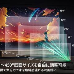 プロジェクター 4kサポート 22000LM 自動台形 1080PフルHD 　　　　　　　　家電 プロジェクター、ホームシアター