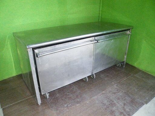【ステンレス】引き出し台車付き調理台 W1800×D750×H800mm■業務用・食器棚・収納棚・厨房機器■C-1407