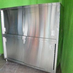 ステンレス】2段食器棚（上下分割可）W1800×D750×H1800mm□業務用・