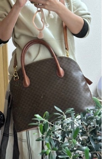 CELINE マカダム柄 2way ハンドバッグ