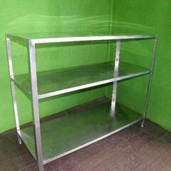 【クロムステン】多段棚 ３段 W1480×D600×H1190mm■ステンレスラック・食器棚■C-1403 クロムステン】多段棚 3段 W1480×D600×H1190mm□ステンレスラック・食器棚