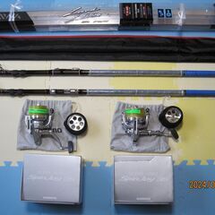 美品中古】ダイワ ランドサーフ×2本＋シマノ リール×2個 セット