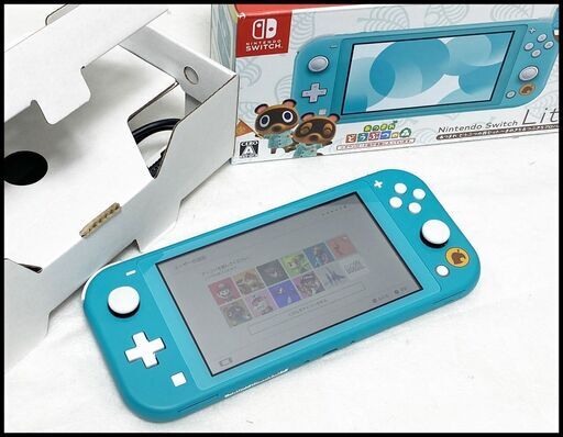 中古 ニンテンドースイッチライト あつまれどうぶつの森 本体 ～まめきち＆つぶきちアロハ柄～ HDH-S-BCZGB (JPN)