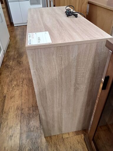 ★ジモティ割あり★  レンジ台 ベージュ H83×D40×W88 クリーニング済み MT1639 ☆ジモティ割あり☆ レンジ台 ベージュ H83×D40×W88 クリーニング済み