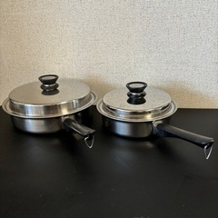 アムウェイ　大中ソースパンセット アムウェイ クィーン フライパン大・中セット生活雑貨 調理器具