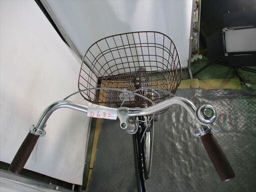 D632 ☆限定特価☆ 中古自転車 【 26インチ 黒 軽快車 LEDオートライト 】