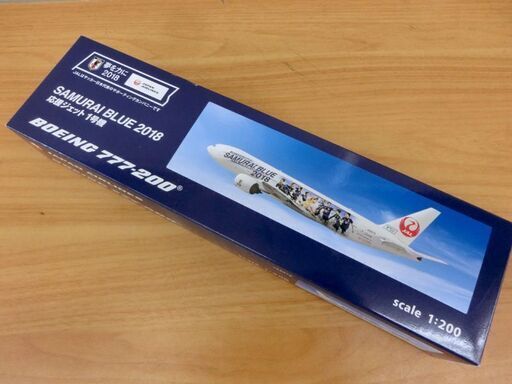 未組立■JAL BOEING777-200 SAMURAI BLUE 2018 応援ジェット1号機 1/200 ディスプレイモデル 航空機 飛行機 札幌 西区 西野店