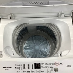 Hisense 全自動洗濯機 2020年製5.5kg洗濯機です！