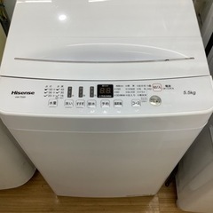 Hisense 全自動洗濯機 2020年製5.5kg洗濯機です！