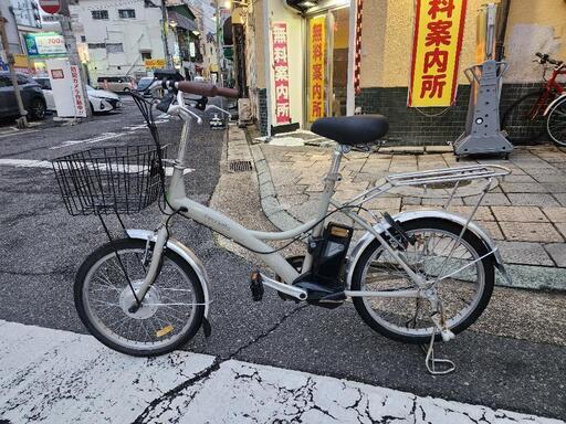 電動自転車　２０インチ　バッテリー　充電器　カゴ　付き　配達可能