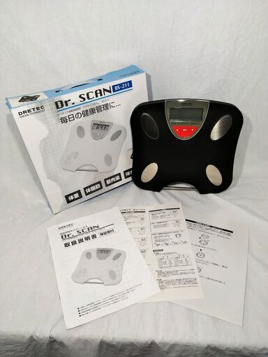△  未使用品 ドリテック体重組成計 Dr.SCAN ドクター・スキャン  体重計 BS-211 外箱破れ多数有り