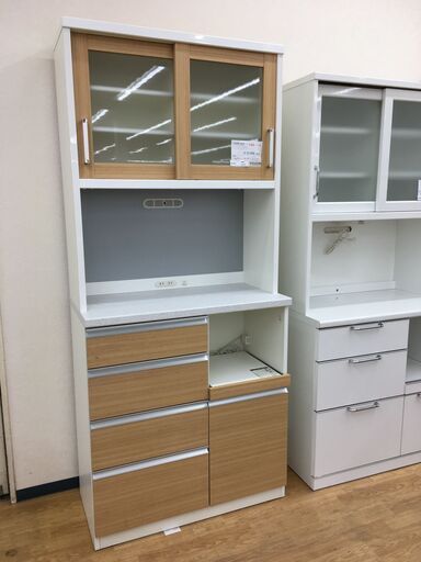 ★ジモティ割あり★ 共和産業 食器棚  W90×D45×H205 クリーニング済み SJ6120