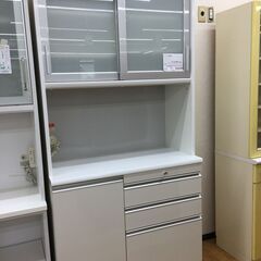☆ジモティ割あり☆ ユーアイ 食器棚 W110×D50×H207 クリーニング済み 
