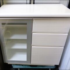 16500-】ニトリ サイドボード ポスティア80 収納 リビングボード