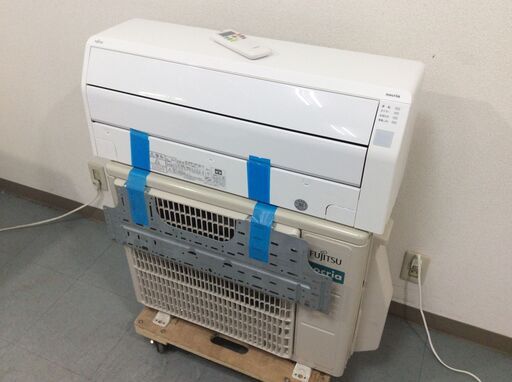 （7/13受渡済）YJT9146『安心30日間保証付』【FUJITSU/富士通 6畳用エアコン】美品 2023年製 ノクリア AS-C223N-W 家電 冷暖房 エアコン 壁掛型 単相100V