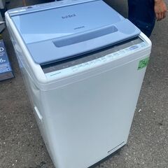 NO 254 🌈北九州市内配送設置無料✨🌈　日立 全自動洗濯機 ビートウォッシュ 洗濯容量7kg 本体幅53cm 大流量ナイアガラビート洗浄 洗濯槽自動おそうじ BW-V70C A