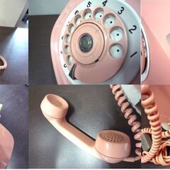 現状品 動作不明 昭和レトロ 公衆電話 ピンク電話 田村電機製作所 675 