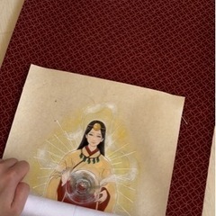 家宝】神様 掛け軸 /天照大御神・龍神・フェンリル