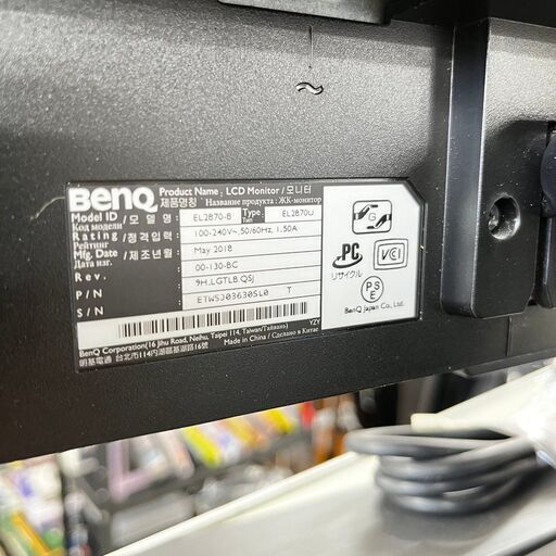 BenQ ゲーミングモニター EL2780-B 27.9インチ 2018年製