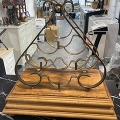 アンティーク ワインラック 真鍮 引き出し付　ビンテージ