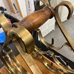 アンティーク ワインラック 真鍮 引き出し付　ビンテージ