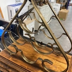 アンティーク ワインラック 真鍮 引き出し付　ビンテージ